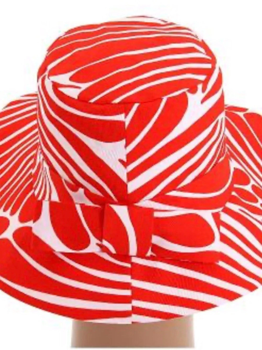 kate spade Red Zebra-Print Bucket Hat for Women